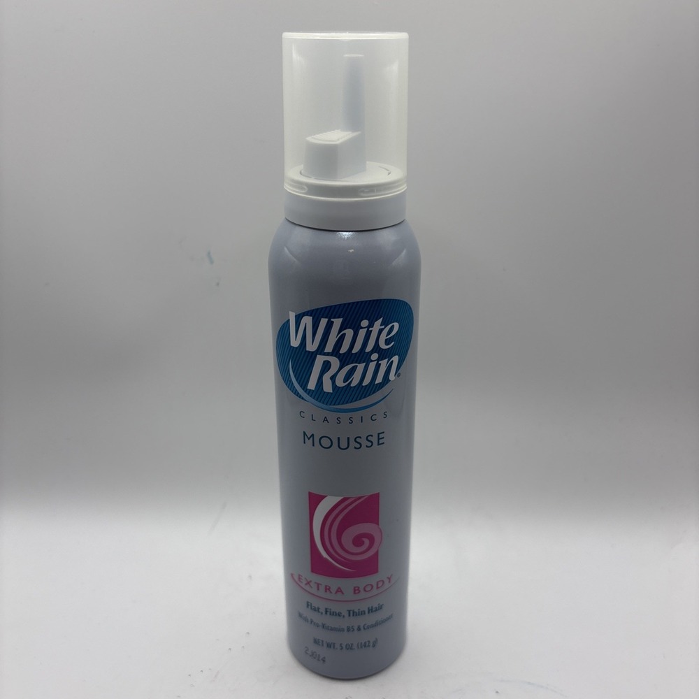 Vintage 2001 White Rain Classic Mousse Flat‎ Fine Thin Hair 5 Oz Discontinued